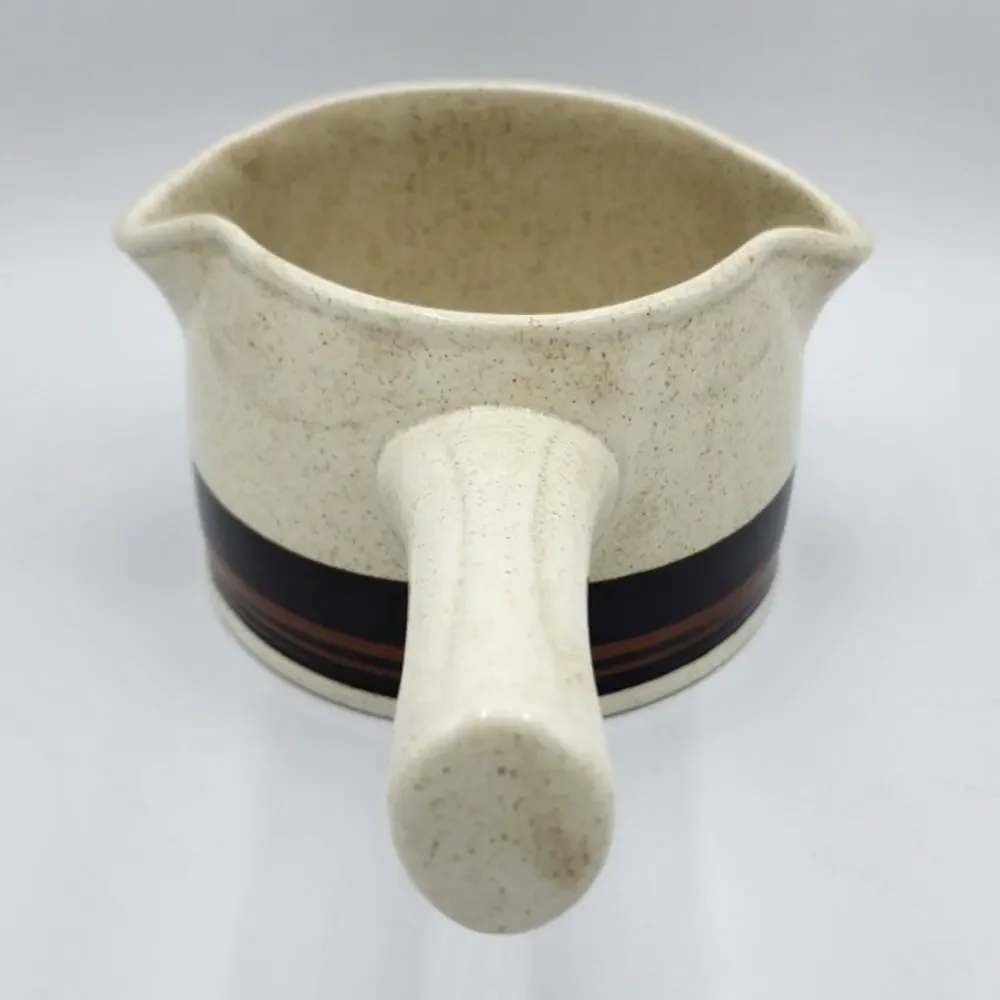 Vintage Royal Doulton Retired Bistro Pattern Ceramic Creamer Pitcher, Gravy Boat